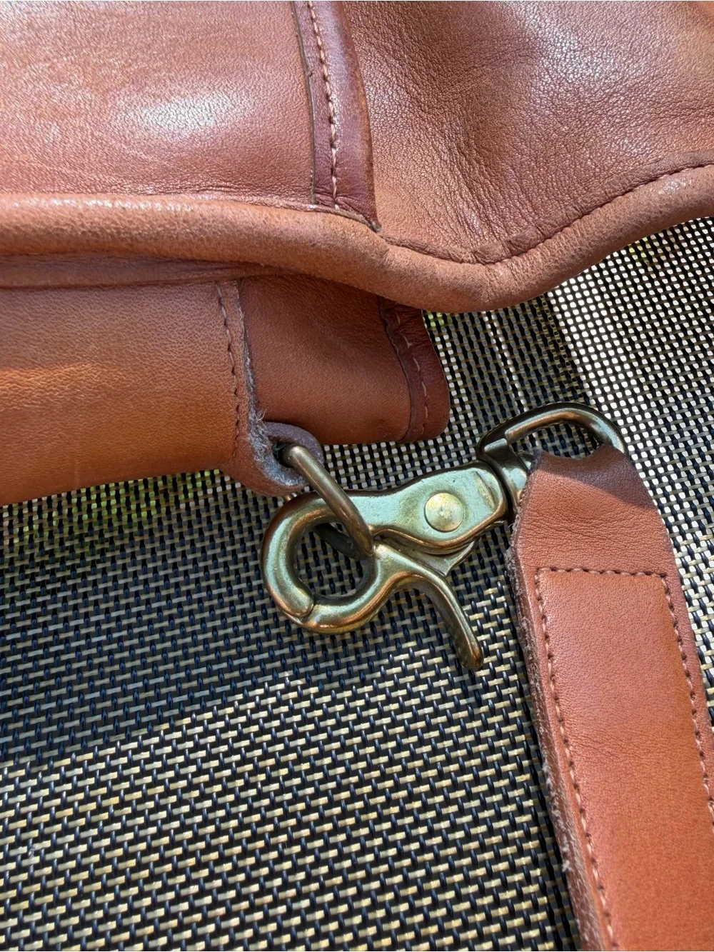 Vintage Coach Morgan Briefcase Leather Brass TouchLock Rare